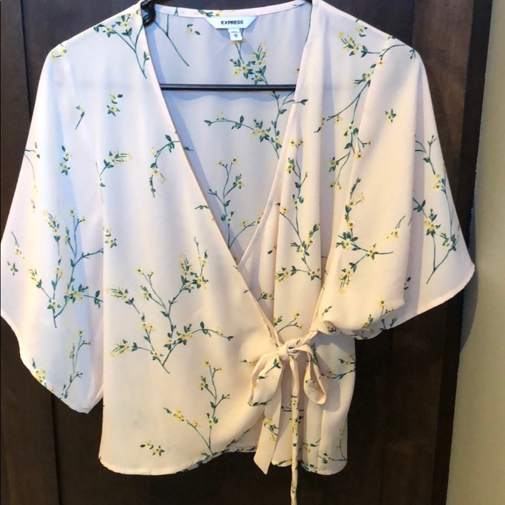 Express Wrap/tie Blouse